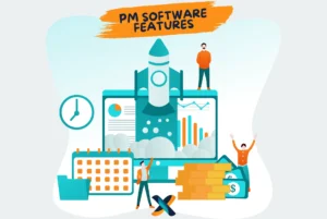 Key features of project management software, including scheduling, reporting, and financial management.